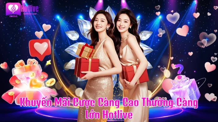 Khuyến Mãi Cược Càng Cao Thưởng Càng Lớn Hotlive - Xuống Cược Lớn, Nhận Thưởng Khủng Mỗi Ngày